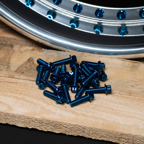 M7 24mm Bolts (Steel) - Cool Blue