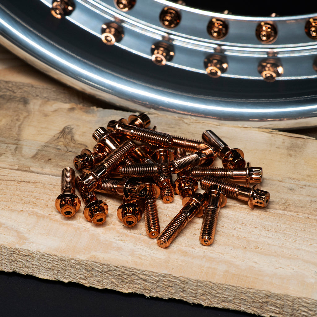 M8 32mm Bolts (Steel) - Rose Gold